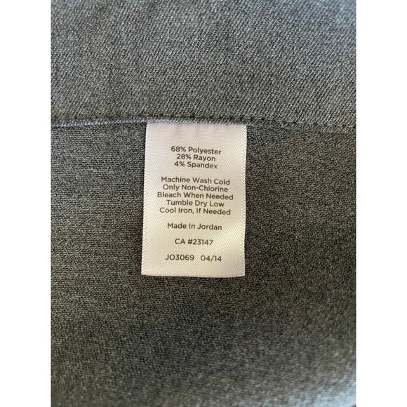 Talbots Heritage Womens Dress Pants Size 4 Gray Side Zipper Straight Leg Stretch - Picture 6 of 9